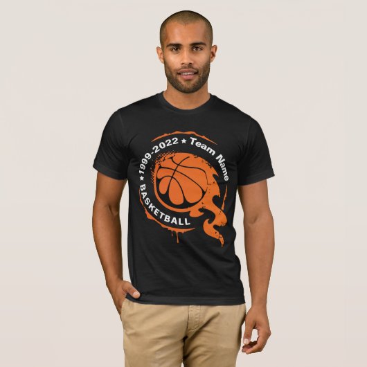 Basketball Team Name. Personalisieren des T - Shir T-Shirt (Vorne ganz)
