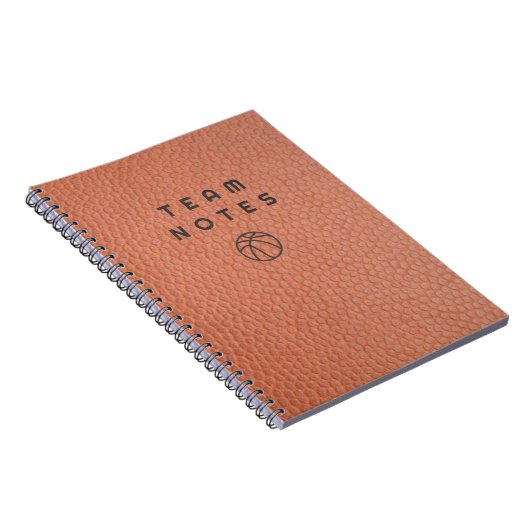 Basketball Team Notes Notizblock (Rechte Seite)