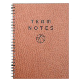 Basketball Team Notes  Notizblock