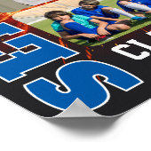 Basketball Team Player Photo Collage Senior Night Poster (Ecke)