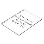 Basketball Team Quote Motion Journal Notizblock (Linke Seite)