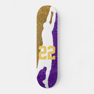 Basketball Team Sport Glitzer Uni Skateboard
