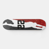 Basketball Team Sport Glitzer Uni Skateboard (Horizontal)