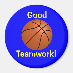 Basketball-Teamarbeit-Magnet Magnet