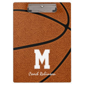 Basketball-Teamcoach-Geschenke mit individuelle Na Klemmbrett (Vorderseite)