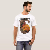 Basketball-Teamentwurf Rotluchs der Rotluchse T-Shirt (Vorne ganz)