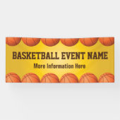 Basketball-Teamereignisfahne Banner (Horizontal)
