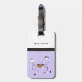 Basketball Teammates Sport Gepäckanhänger (Rückseite vertikal)