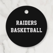 Basketball Teamname oder Text Custom Sports Real Geschenkanhänger (Rückseite)