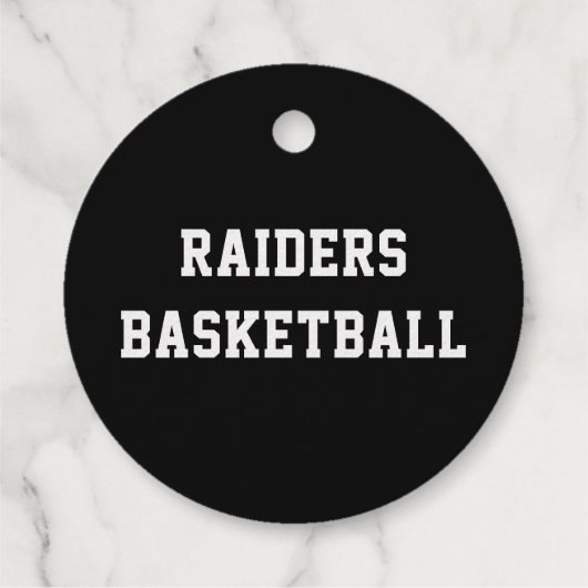 Basketball Teamname oder Text Custom Sports Real Geschenkanhänger (Rückseite)