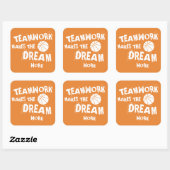 Basketball Teamwork Sticker (Blatt)