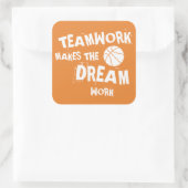 Basketball Teamwork Sticker (Tasche)