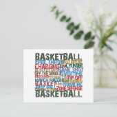 BASKETBALL TERMS-Geschenke Postkarte (Stehend Vorderseite)