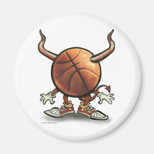 Basketball-Teufel Magnet