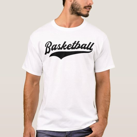 Basketball Text Swoosh T-Shirt (Vorderseite)