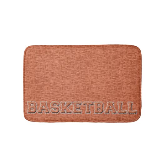 Basketball Text und Textur Badematte (Vorderseite)