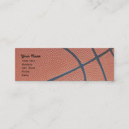Basketball _textured_r, w, b-Bandnetz dünn Mini Visitenkarte