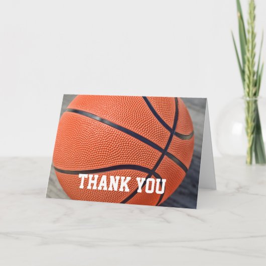 Basketball Thank You Card Dankeskarte (Vorderseite)