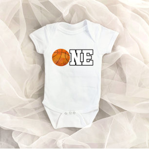 Basketball Thema 1 1 Geburtstag Baby Bodysuit Strampler