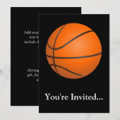 Basketball-Thema Einladung (Vorne/Hinten)