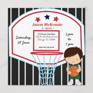 Basketball-Thema Einladung