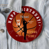 Basketball Thema Geburtstag ButtonHAMbyWG Button (Beispiel)