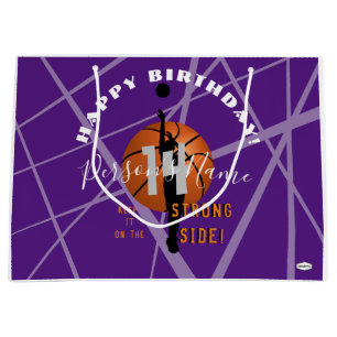 Basketball Thema Geburtstag Geschenktasche HAMbyWG Große Geschenktüte