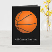 Basketball-Thema Karte (Gelbe Blume)