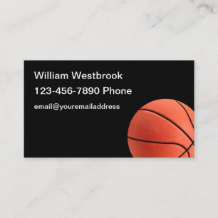 Basketball Thema Moderne Einfache Visitenkarten Visitenkarte