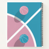 Basketball-Thema Notizblock (Rückseite)