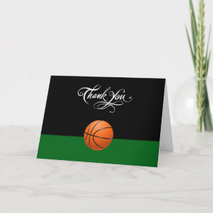 Basketball Theme Business Danke Karten