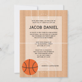 Basketball Themed Bar Mitzvah Einladung