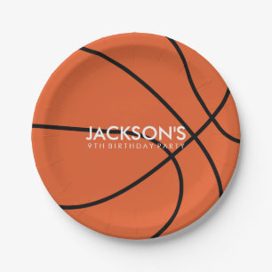 Basketball-Themed Geburtstags-Party Pappteller