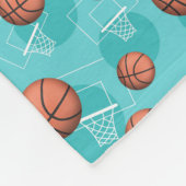 Basketball-Themed Muster-aquamarine Fleece-Decke Fleecedecke (Ecke)