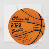 Basketball-Themenabteilung Einladung (Vorderseite)