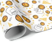 Basketball Themendesign Geschenkpapier (Rolleneckpunkt)