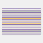 Basketball Themendesign Gold & Lila Geschenkpapier Set (Vorderseite 3)