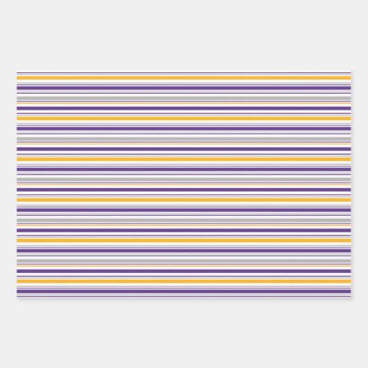 Basketball Themendesign Gold & Lila Geschenkpapier Set (Vorderseite 3)