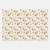 Basketball Themendesign Gold & Lila Geschenkpapier Set (Vorderseite 2)