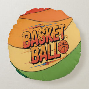 Basketball Thrill Rundes Kissen