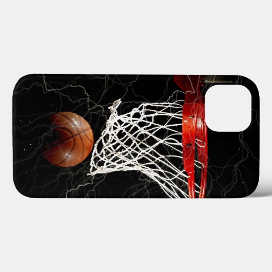 Basketball Thunders Trendy Modern Case-Mate iPhone Hülle (Rückseite (Horizontal))