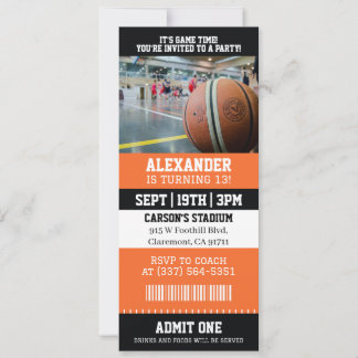 Basketball-Ticket Geburtstag Einladung
