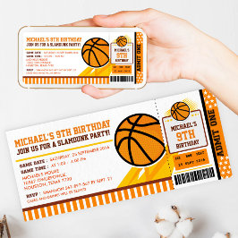 Basketball Ticket Pass Einladung zum Geburtstag