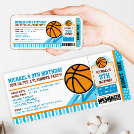 Basketball Ticket Pass Einladung zum Geburtstag