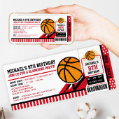 Basketball Ticket Pass Einladung zum Geburtstag