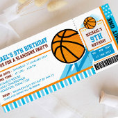 Basketball Ticket Pass Einladung zum Geburtstag