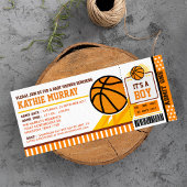 Basketball Ticket Pass Kinderdusche Einladung