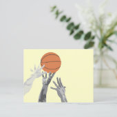 Basketball Tipp Off T - Shirt und Geschenke Postkarte (Stehend Vorderseite)