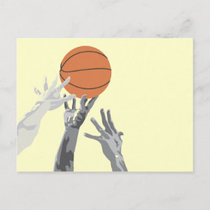 Basketball Tipp Off T - Shirt und Geschenke Postkarte