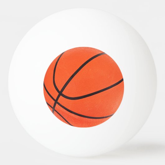 Basketball Tischtennisball (Vorderseite)